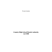 Country High School Hostels Authority Act 1960 (Western Australia)